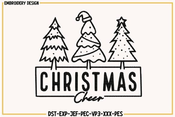 Christmas Cheer Embroidery Design File