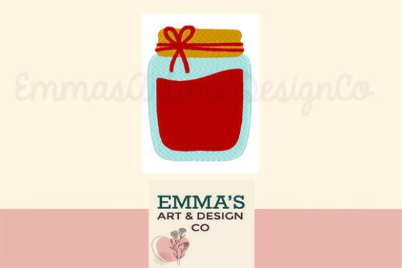 Cranberry Sauce Machine Embroidery