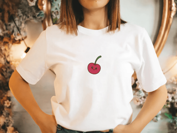 Cute Smiley Fruit Embroidery Design