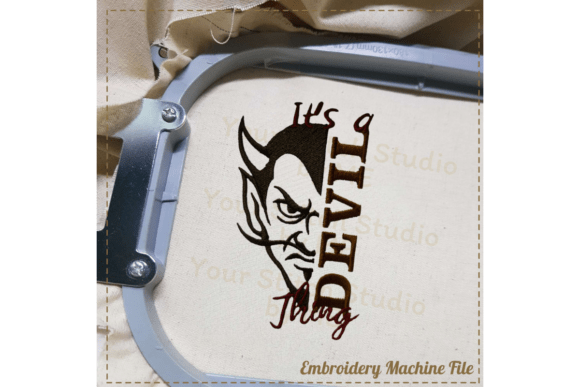 Devil Pride Embroidery Design- Mascot