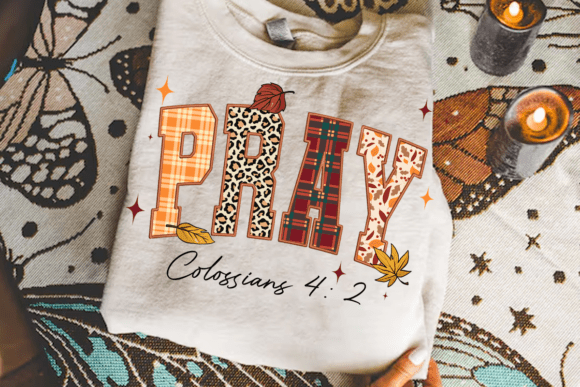 Faux Embroidery Pray Colossians 4:2 PNG