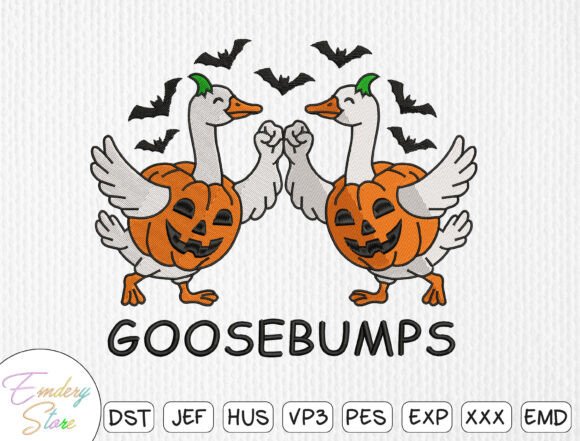 Goosebumps Funny Halloween Embroidery