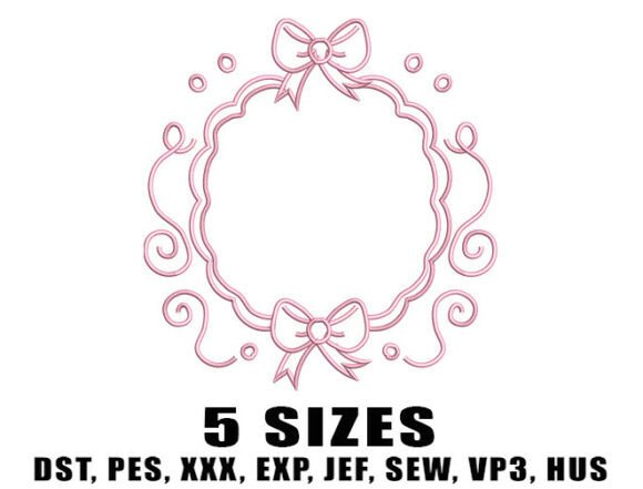 Pretty Ribbon Embroidery Design
