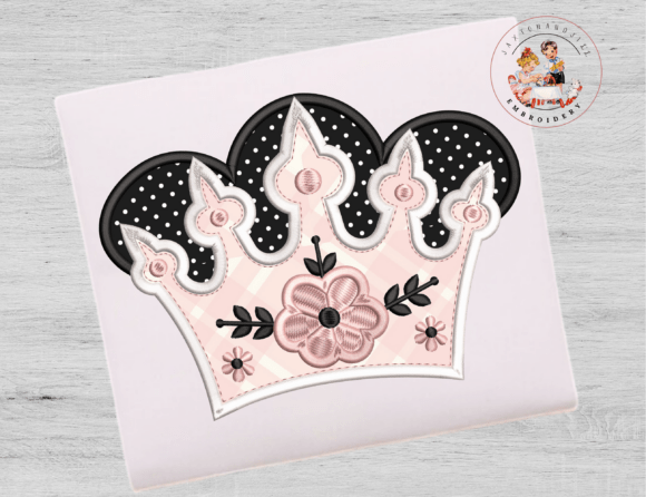 Princess Crown Machine Embroidery Design
